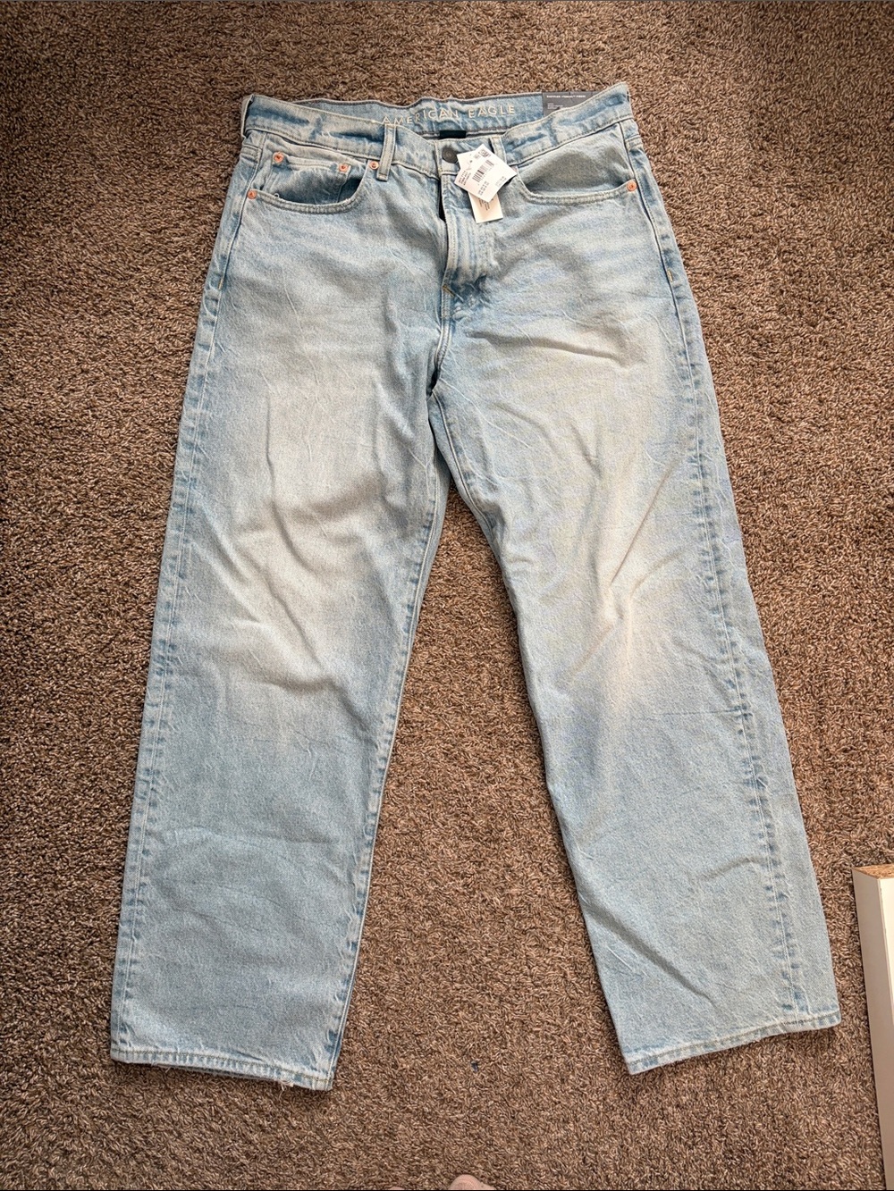 American Eagle NEW Men’s Loose Easy Flex Tencel Jeans Size Waist 33